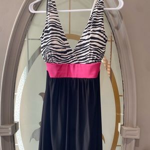 Black/White/Pink Dress